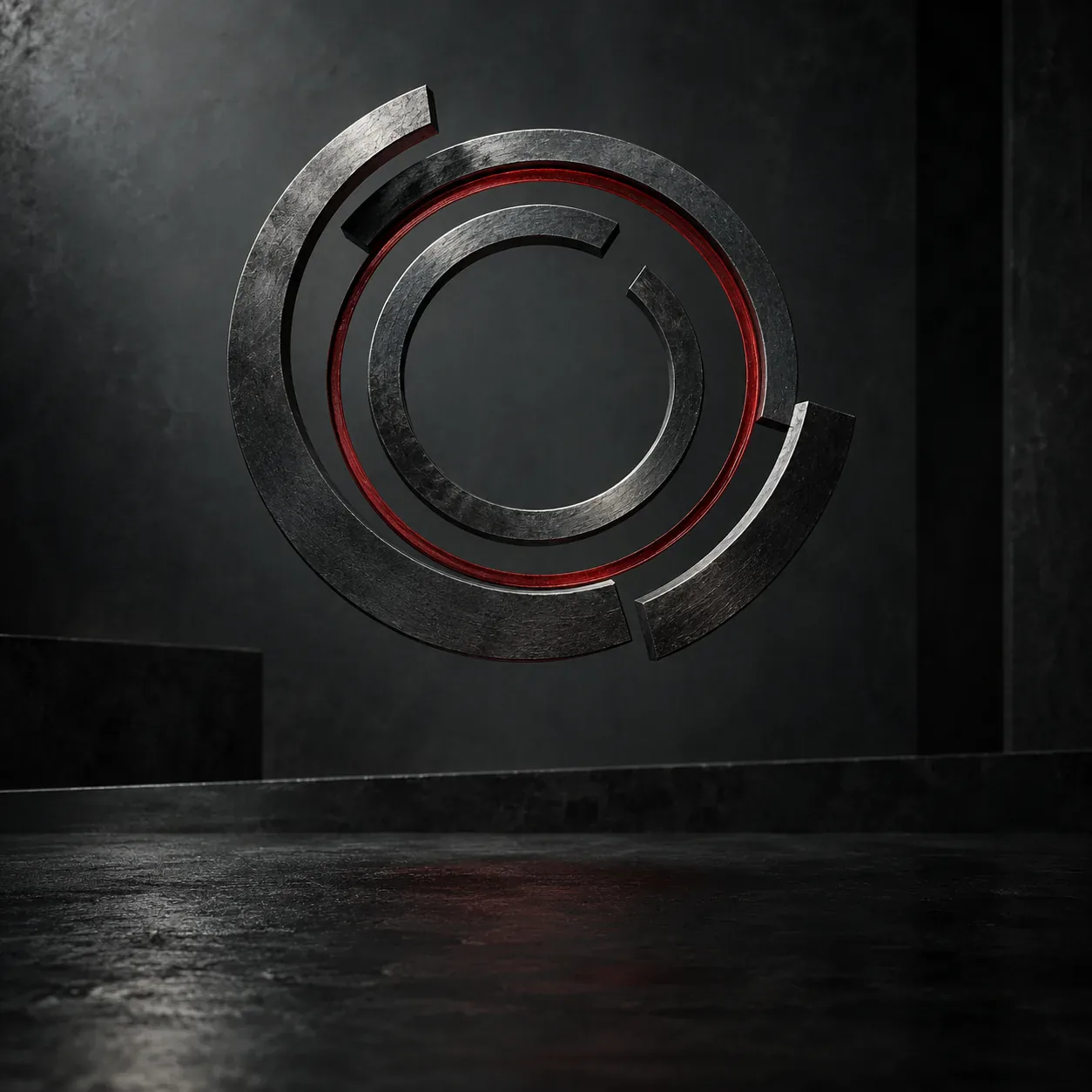 Abstract AI-generated precision rings decoration